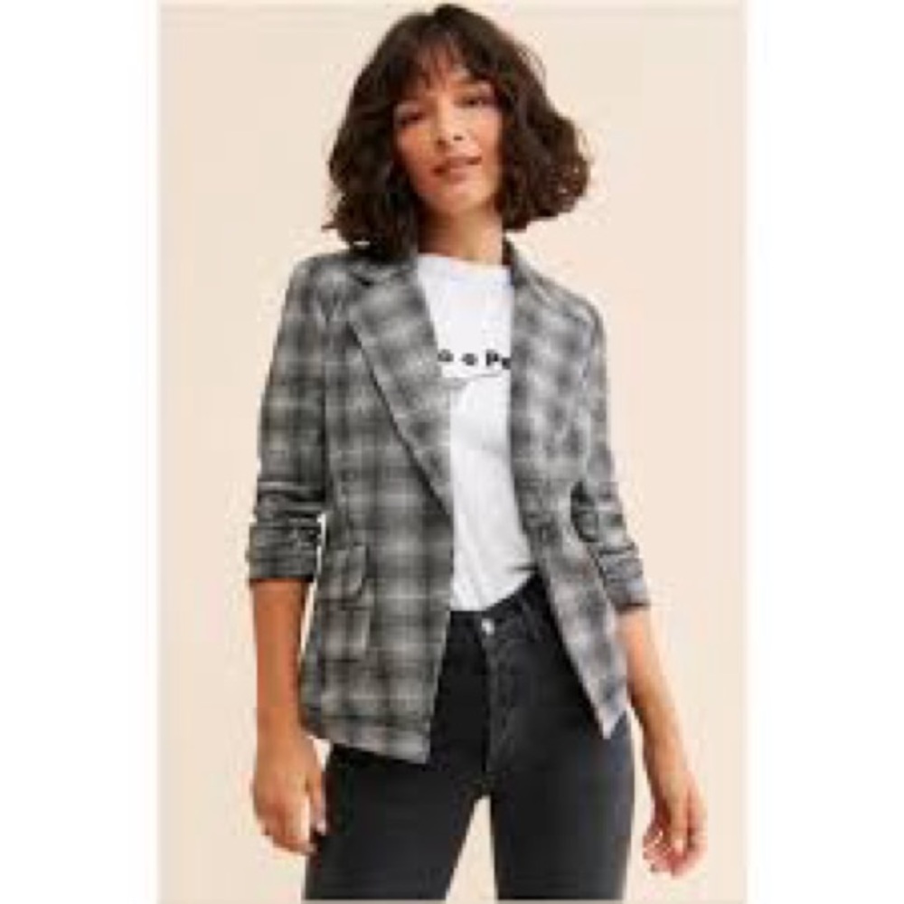 Maeve Plaid Blazer